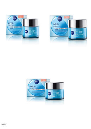 94201 NIVEA HYDRA SKIN EFFECT NEMLENDİRİCİ JEL KREM  3 ADET