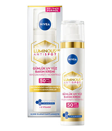 94410 LUMINOUS630® GÜNLÜK UV YÜZ BAKIM KREMİ SPF50  3 ADET