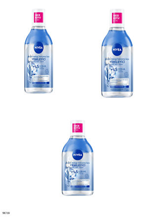 98718 NIVEA Yenileyici Micellar Makyaj Temizleme Suyu  3 ADET