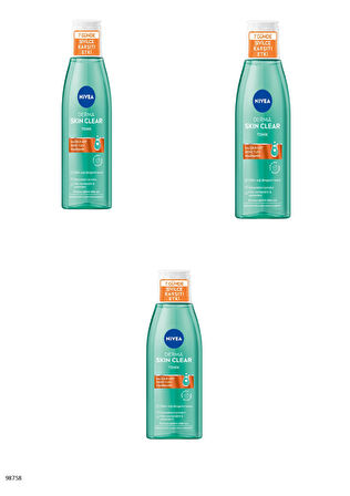 98758 NIVEA Derma Skin Clear Tonik  3 ADET