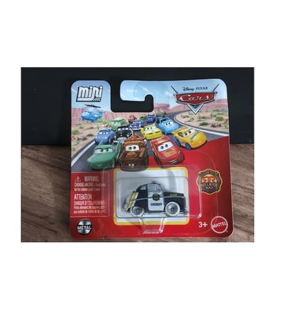 Disney Pixar Cars Mini Arabalar Sheriff Dikkat Uzunluk 4cm