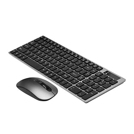 Gdx77000 Kablosuz Klavye-Mouse Set Masaüstü Dizüstü 2.4ghz Wıreless Türkçe Q - Siyah