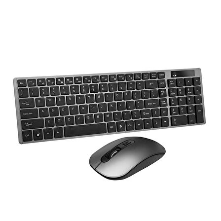 Gdx77000 Kablosuz Klavye-Mouse Set Masaüstü Dizüstü 2.4ghz Wıreless Türkçe Q - Siyah