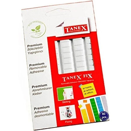 Tanex Sökülebilir Hamur Beyaz Yapıştırıcı, Fix Yapıstırıcı 80'li 50 gr