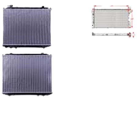 Su Radyatörü Brazing At 375x699x16 Mm – LF21-15-200A WISCO – Mazda 6 Serisi 2.0 02 Ve Sonrası Uyumlu