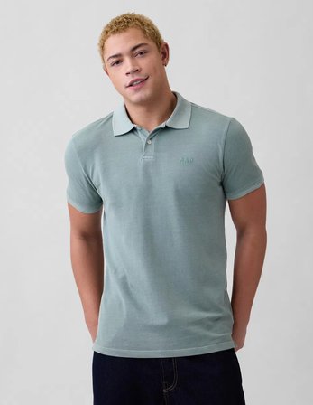 Gap Logo Pike Polo Yaka T-Shirt 586306043 Kısa Kol Tişört Erkek T-Shirt