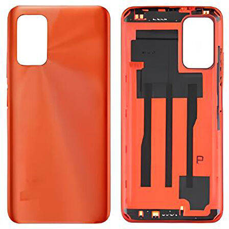 Xiaomi Redmi 9T FULL Kasa Arka Kapak Yan Tuş Takımı TURUNCU
