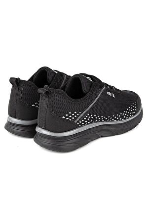 Gri - Deuce Bağcıklı Unisex Memory Foam Ortopedik Spor Ayakkabı