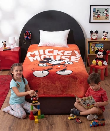 Taç Lisanslı Outlet Battaniye Mickey Mouse Tek Kişilik