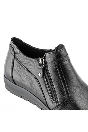 Muya Abelia 6 Nokta Anatomik Taban Topuk Dikeni Hakiki Deri Kadın Bot