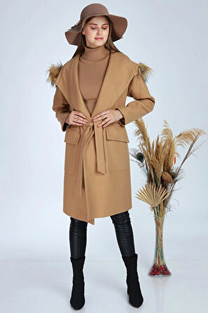 VEGER KAPÜŞONU KÜRKLÜ ÖZEL TASARIM İHRACAT KALİTESİ KAŞE KABAN