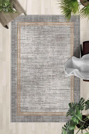 Kaymaz Taban Yıkanabilir Halı – Mutfak, Salon, Yatak Odası için Modern Dijital Baskı Halı (SLN_HALI_