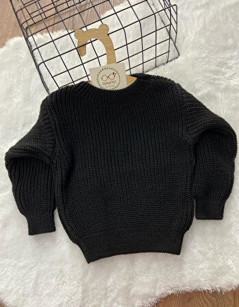 Unisex Bebek Çocuk Bisiklet Yaka Esnek Triko Kazak - Gogo Bici Triko Kazak (wntOyCSKfCLUc)