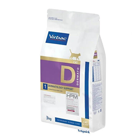Virbac Dermatology support cat kedi Dermatoloji Kuru Maması 3kg