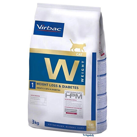  Virbac Weight Loss & Diabetes W1 Kedi Maması 3 kg