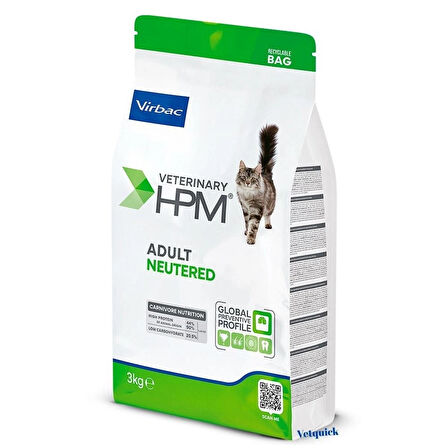Virbac Adult Cat Food Neutered 3kg