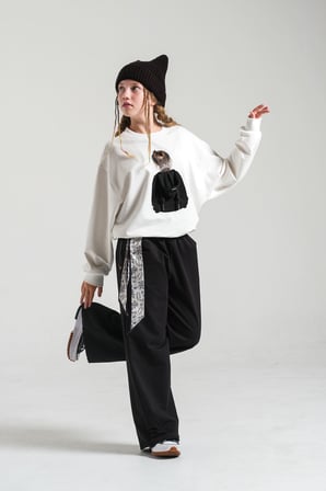 Loco Loco Ekru Baskılı Çocuk Sweatshirt