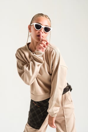 Loco Loco Bisiklet Yaka Uzun Kollu Çocuk Sweatshirt
