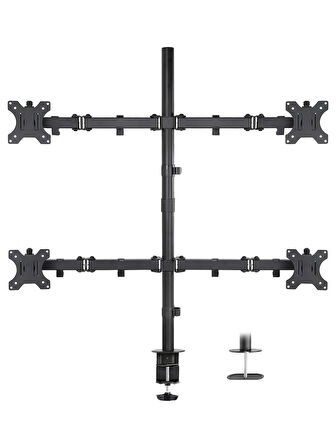 Hk Tech 13-27'' Dörtlü (Quad) Mekanik Lcd-Led Gaming Monitör Tutucu Masa Stand Askı Aparatı