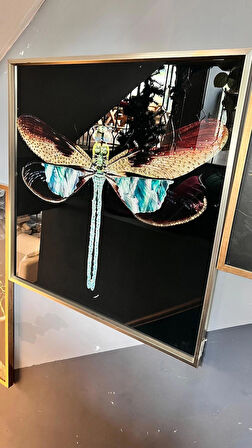 Modern Art Yusufçuk Tablosu - Siyah Zemin