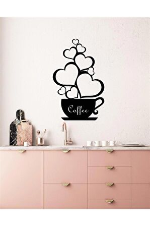 Coffee Fincan Kalp Duvar Dekoru