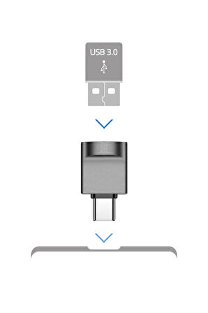 USB TO USB C OTG Dönüştürücü Adaptör Flash Bellek Şarj Aleti USB Kablo Uyumlu