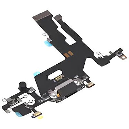 iPhone 11 Şarj Soketi Kulaklık Soketi Full SİYAH Orijinal