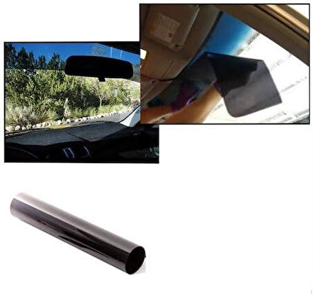 Ön Cam Filmi Siyah-Aynalı 20 cm x 220 cm