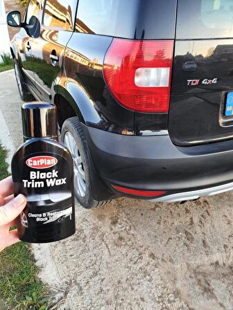 CarPlan Black Trim Wax / Solgun Siyah Plastik Renk Yenileyici Renklendirici Wax 375ml