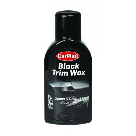 CarPlan Black Trim Wax / Solgun Siyah Plastik Renk Yenileyici Renklendirici Wax 375ml