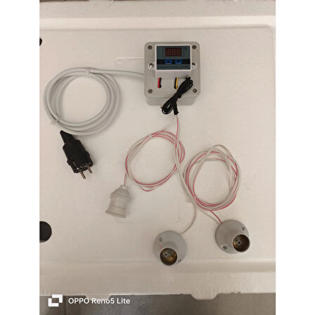 KÜMES ISITICI 2 ADET 250 W INFRARED ISITICI, DİJİTAL TERMOSTATLI . 1 ADET AYDINLATMA