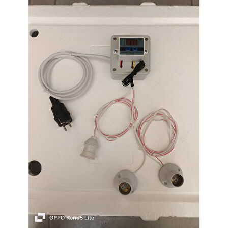 KÜMES ISITICI 2 ADET 250 W INFRARED ISITICI, DİJİTAL TERMOSTATLI . 1 ADET AYDINLATMA