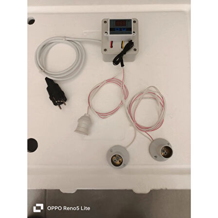 ANAKUCAĞI ISITICI SET 2 ADET 100 W INFRARED ISITICI, DİJİTAL TERMOSTATLI . 1 ADET AYDINLATMA
