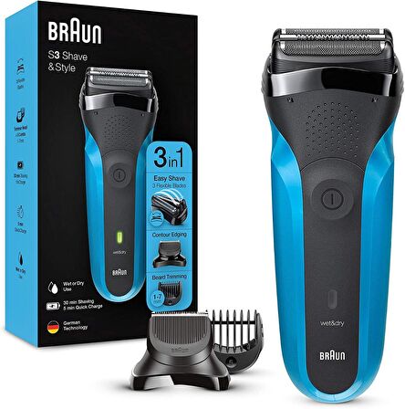 Braun 310 BT 6 Başlıklı Kablosuz Islak/Kuru Sakal 3 in 1 Sakal Kesme Makinesi 