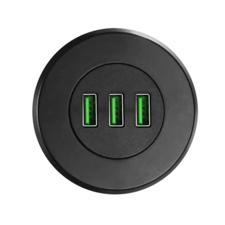 6028 USB 3 Port Hub Masaüstü Gömme Çoklayıcı Çoğaltıcı Kablolu Şarj