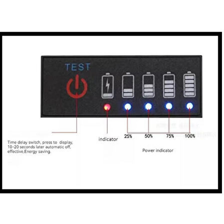 6S Lityum Pil Akü Seviye Kapasite Göstergesi