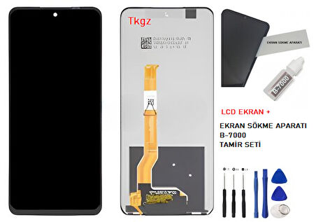 Tkgz Oppo Realme C55 Uyumlu Lcd Ekran Dokunmatik SERVİCE PACK - HD Nano Ekran Korucu Hediye