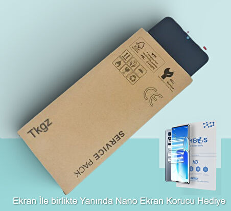 Tkgz Xiaomi POCO X3 PRO Uyumlu Lcd Ekran Dokunmatik SERVİCE PACK - HD Nano Ekran Korucu Hediye