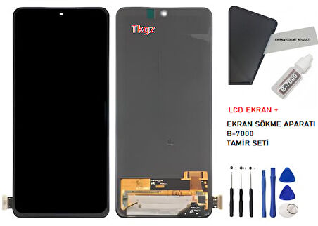 Tkgz Xiaomi Redmi NOTE 11 PRO  Uyumlu Lcd Ekran Dokunmatik SERVİCE PACK - HD Nano Ekran Korucu Hediye