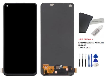 Tkgz Oppo Realme 10 Uyumlu Lcd Ekran Dokunmatik SERVİCE PACK - HD Nano Ekran Korucu Hediye