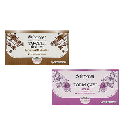 Fitomer Günlük  2'li Çay Seti ( Form ve Tarçınlı 20 li Paket)