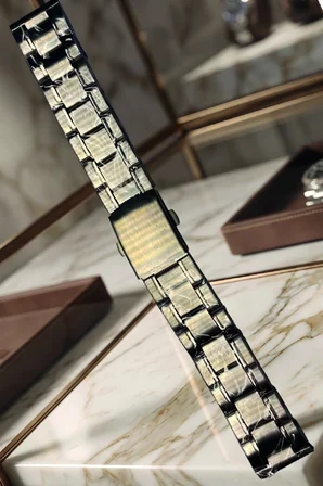 Exclusive Serisi: 20mm Premium Fırçalanmış Çelik Saat Kordonu - Gümüş