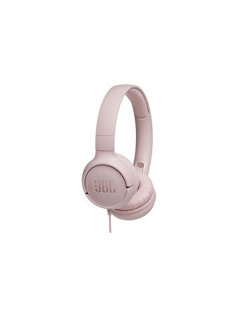 JBL T500 Mikrofonlu Kablolu Kulaküstü Pembe Kulaklık