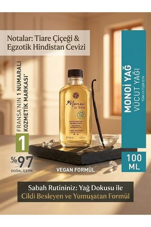 Tropik Parfümlü Besleyici ve Nemlendirici Monoi Vücut Yağı 100 ml