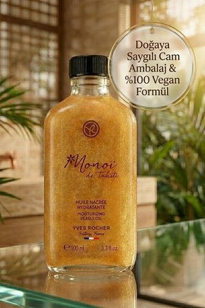 Monoi Saç ve Vücut Yağı Işıltı Veren Nemlendirici Vegan 100 ml