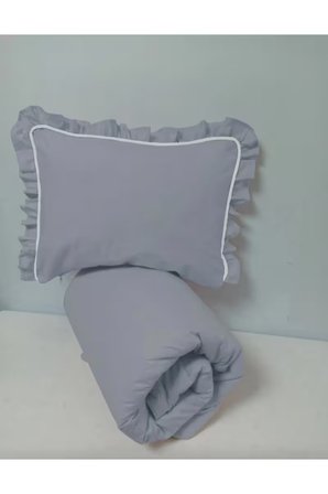 Ege HOME Decoration&Accessories Ege Home Bebek Yorgan Ve Fırfırlı Yastık Kılıfı Seti 