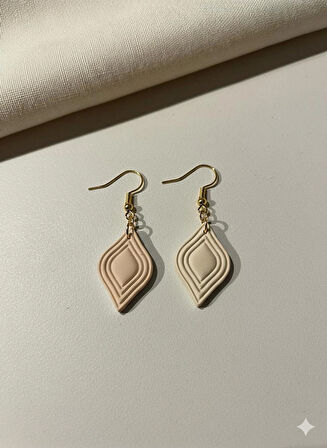 El Yapımı Tasarım Kadın Küpe - Kulağı Ağrıtmayan Çok Hafif ve Renkli Sallantılı Model