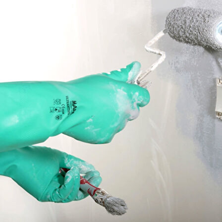 Ultranitril 492 Kimyasal Solvent İş Eldiveni 32 cm No:8