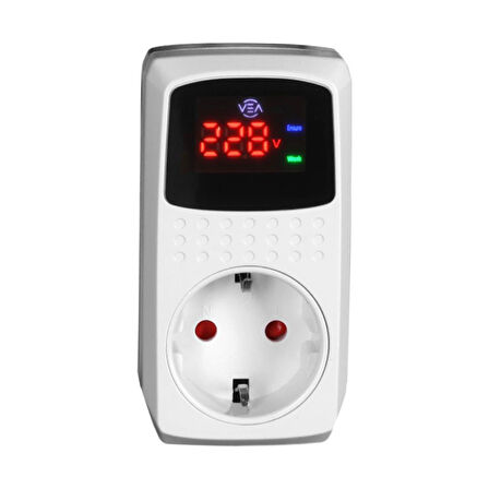 VEA VE-22393 16A 3520W TEKLİ DİJİTAL GÖSTERGELİ AKIM KORUMALI PRİZ