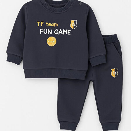 ERKEK BEBEK PAMUKLU 2'Lİ ALT ÜST TAKIM EŞOFMAN TAKIMI 